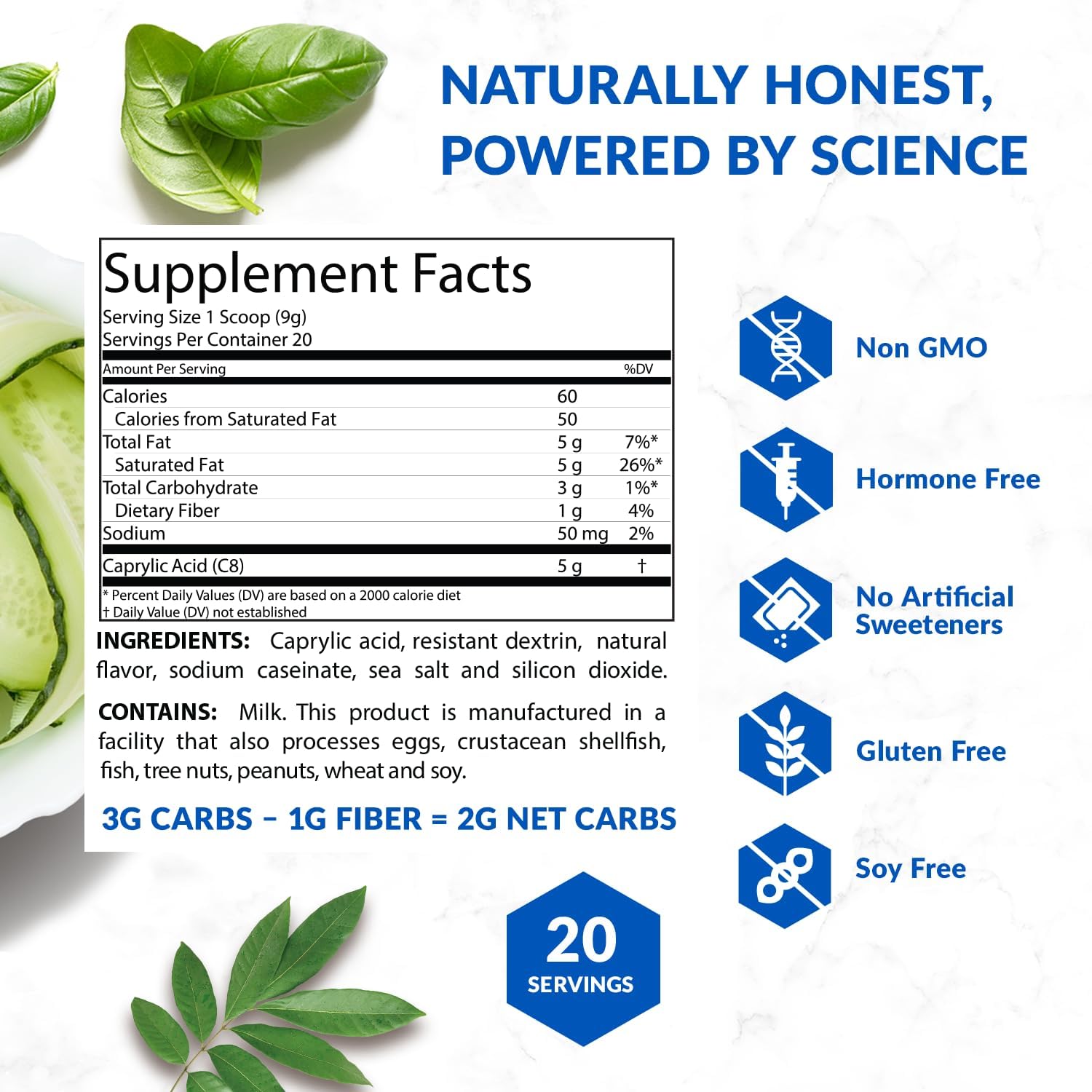 Biotrust Keto Elevate MCT Oil - Supplement Facts.