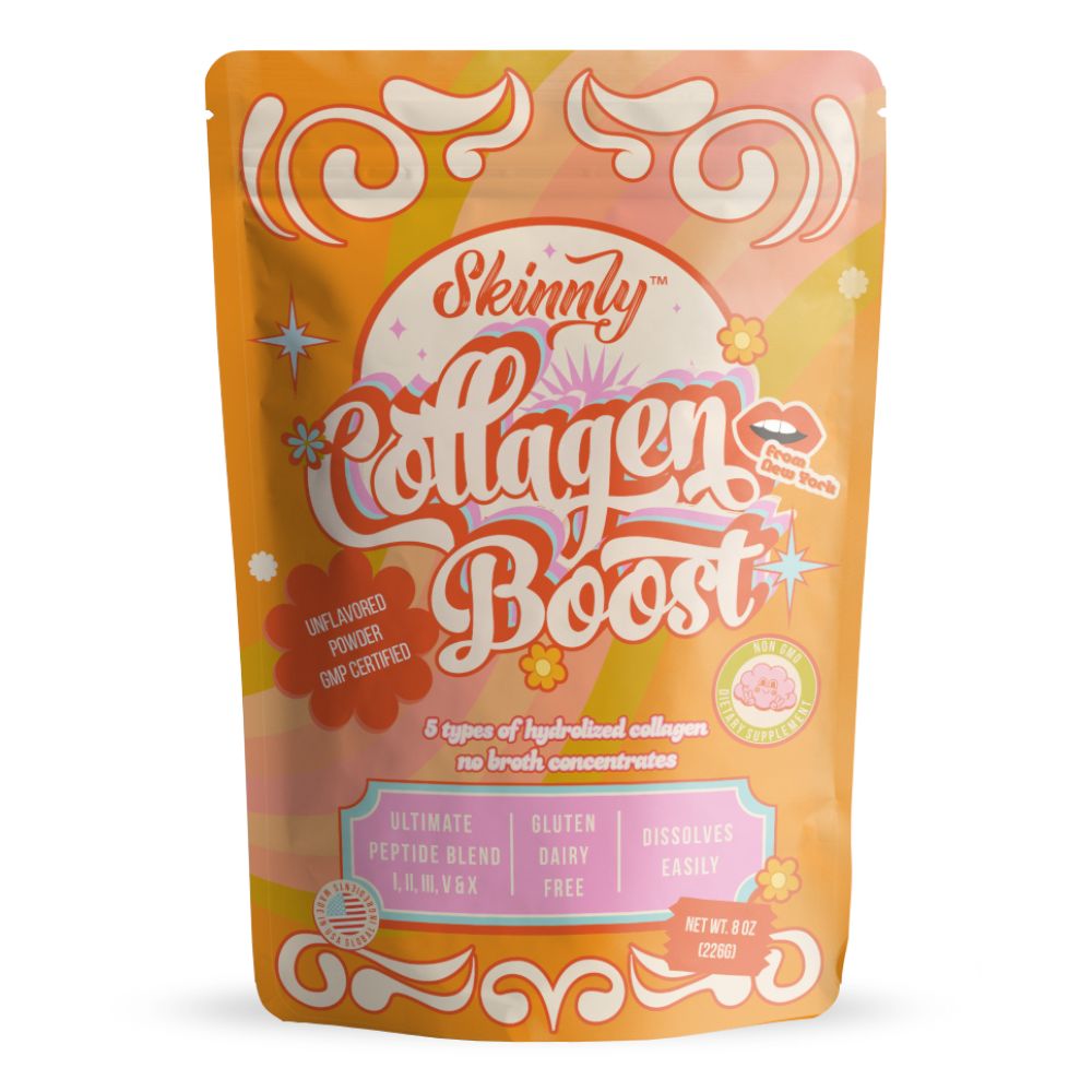 Skinnly Collagen Boost package on a white background